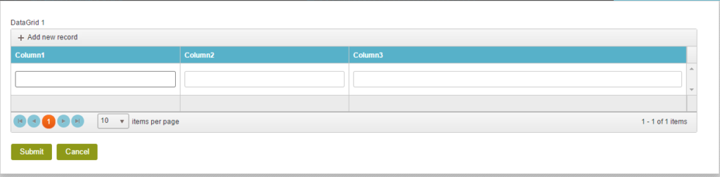 Specify custom column width for Data Grid in eForm – AgilePoint NX ...